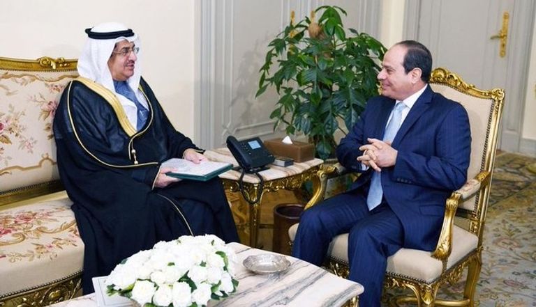 الرئيس عبدالفتاح السيسي يتسلم رسالة خادم الحرمين الملك سلمان