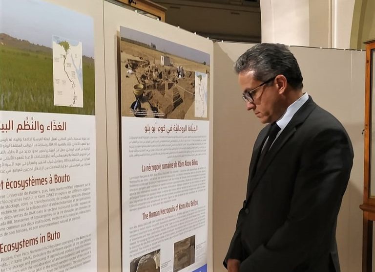 من افتتاح المعرض بالمتحف المصري