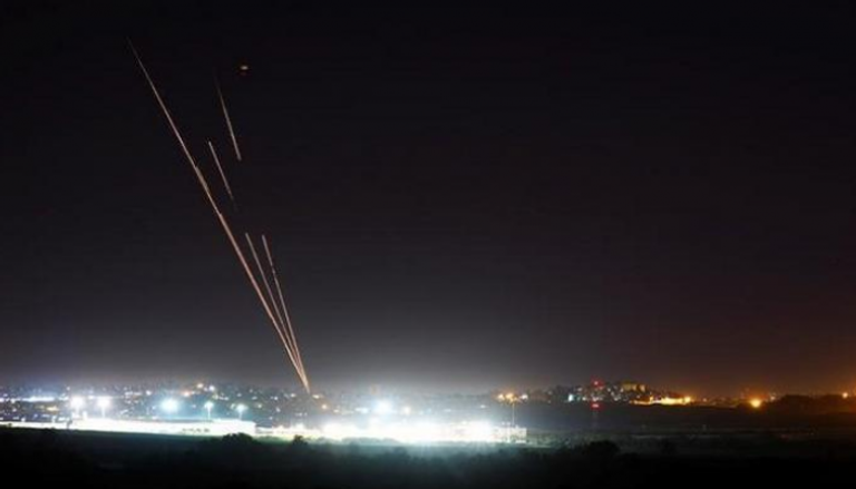  رشقات صاروخية من قطاع غزة باتجاه إسرائيل- أرشيفية 