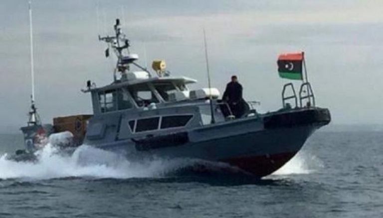 سفينة تابعة للبحرية الليبية 