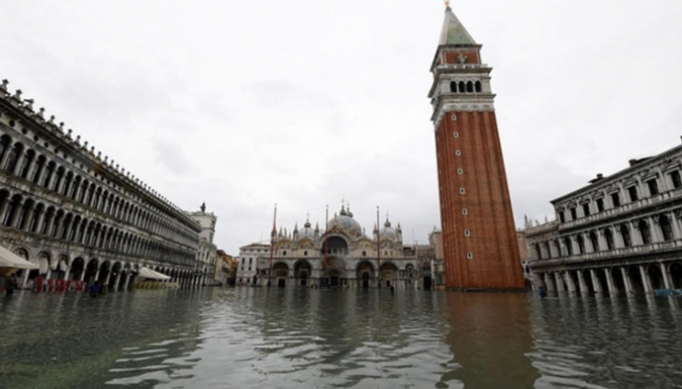الفيضانات تجتاح مدينة البندقية - أرشيفية