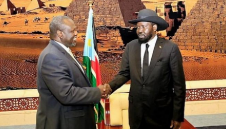 رئيس جنوب السودان سلفاكير وزعيم المعارضة ريك مشار 