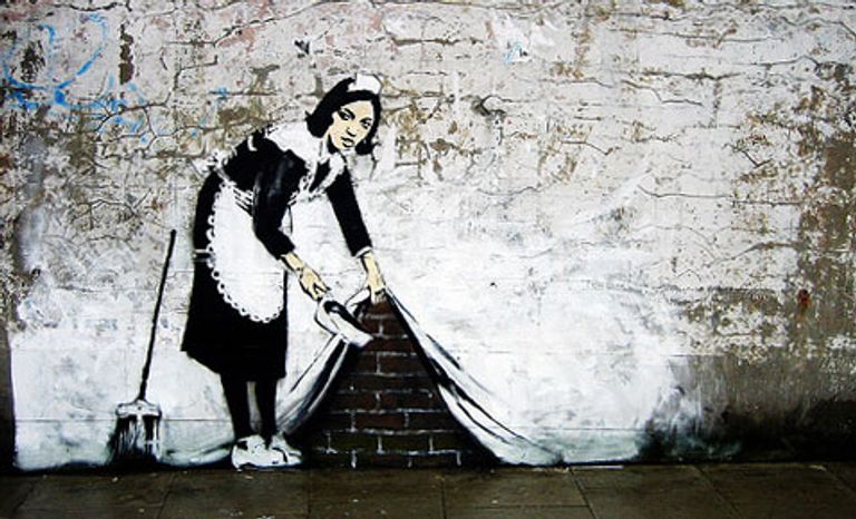 عمل بانكسي الجديد في بيت لحم