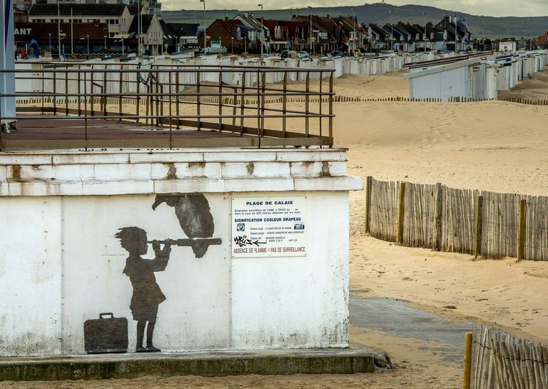 عمل بانكسي الجديد في بيت لحم