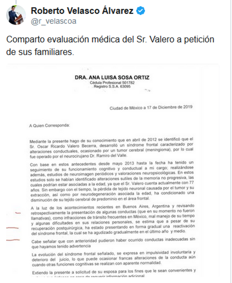 السفير المكسيكي المستقيل ريكاردو فاليرو 