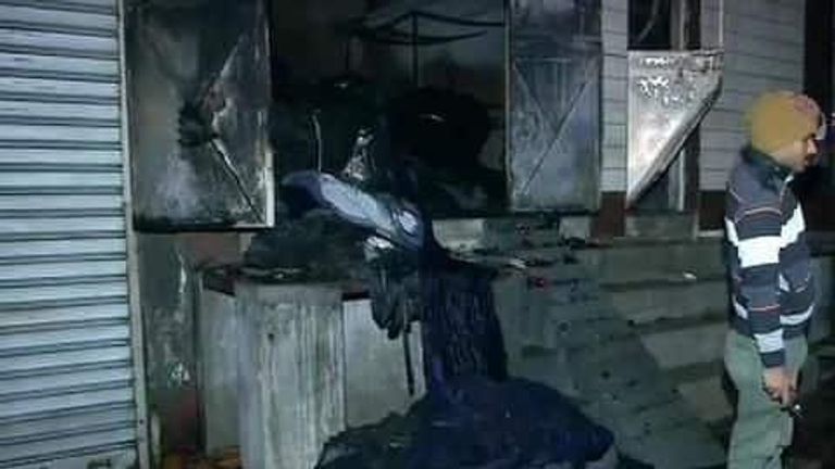 المبنى الذي نشب فيه الحريق