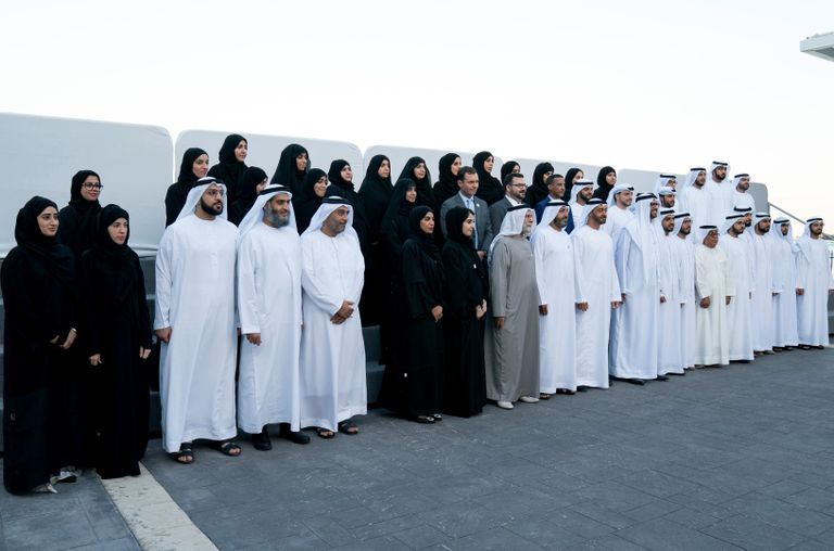 الشيخ محمد بن زايد آل نهيان يستقبل وفد برنامج التسامح والتعايش