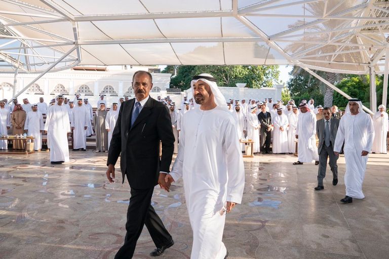 الشيخ محمد بن زايد آل نهيان وأسياس أفورقي