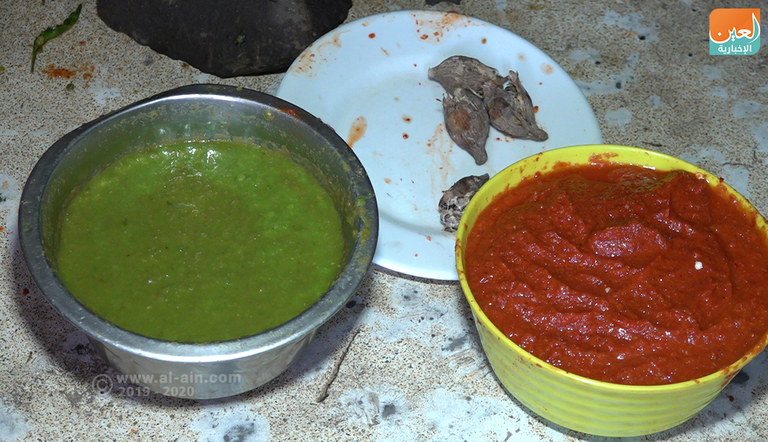 شطة "داطا" يتم إعدادها من الفلفل الحار بنوعيه الأخضر والأحمر