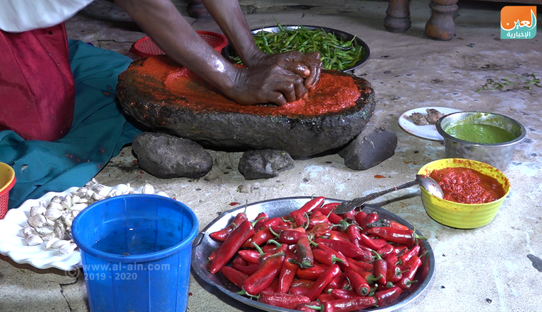 شطة "داطا" يتم إعدادها من الفلفل الحار بنوعيه الأخضر والأحمر