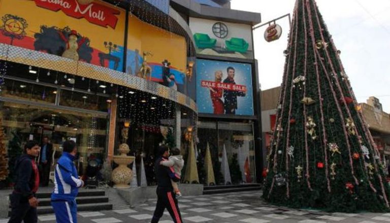 شجرة عيد الميلاد في بغداد (أرشيفية)