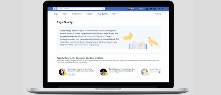 حصاد فيسبوك في 2019