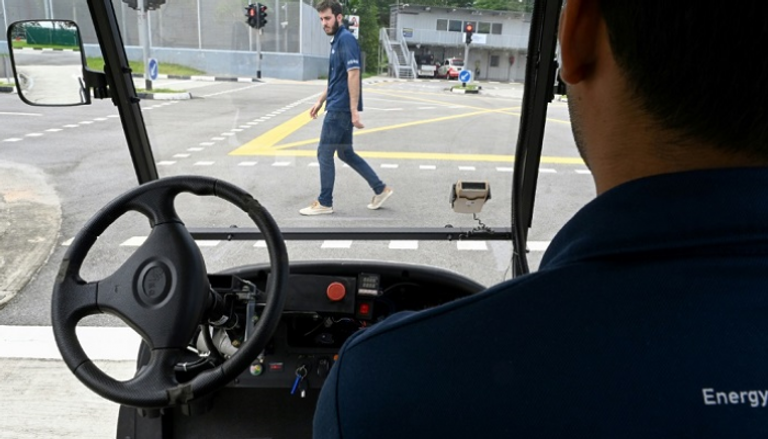 مركبة ذاتية القيادة خلال تجربة في سنغافورة في 5 ديسمبر 2019