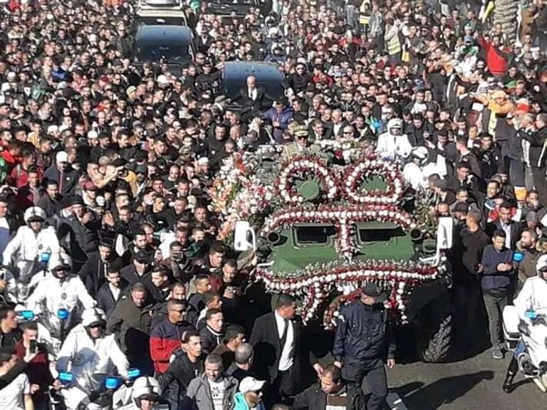 جنازة قائد الجيش الجزائري الراحل أحمد قايد صالح