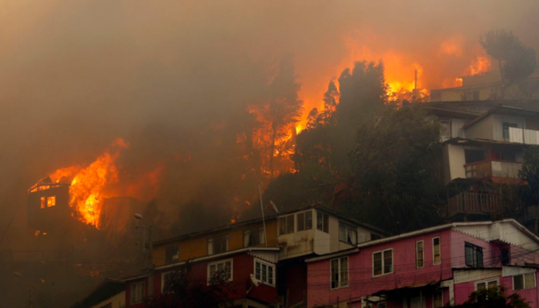 الحرائق اندلعت عن عمد في المدينة