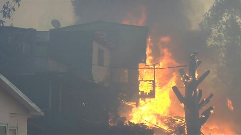 الحرائق اندلعت عن عمد في المدينة