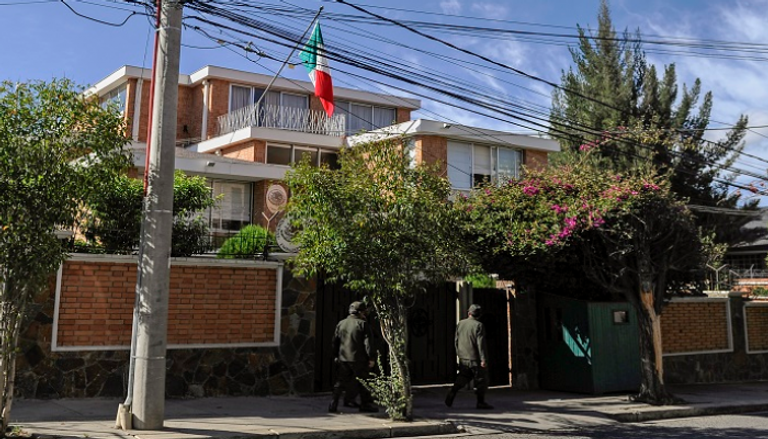 السفارة المكسيكية في بوليفيا - أ.ف.ب