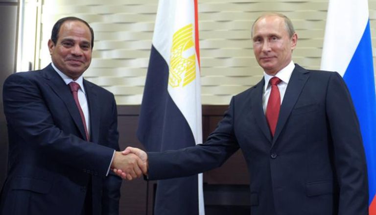  الرئيس المصري عبد الفتاح السيسي والرئيس الروسي فلاديمير بوتين