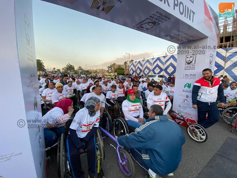 ماراثون زايد سباق أصحاب الهمم بماراثون زايد