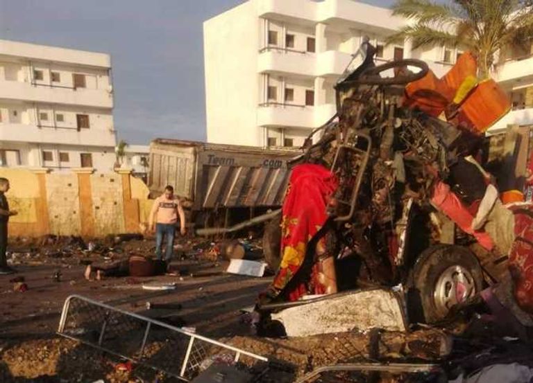 الحادث وقع على طريق دمياط - بورسعيد