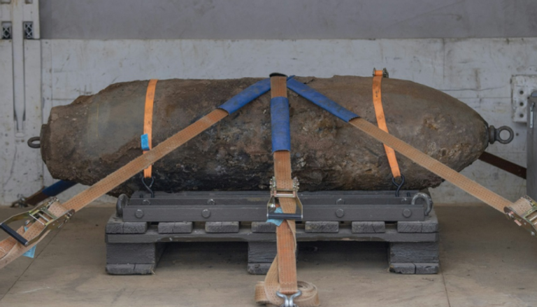 قنبلة تم اكتشافها في فرانكفورت الألمانية