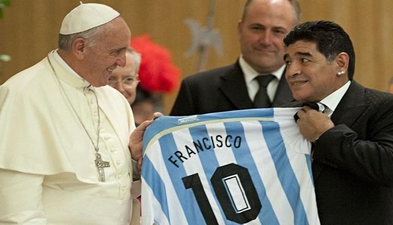 مارادونا والبابا فرنسيس