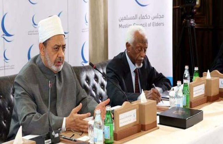 الدكتور أحمد الطيب خلال مؤتمر الأزهر العالمي للسلام