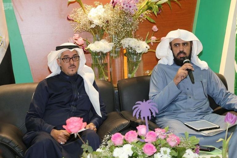 مدير مكتبة الحرم المكي يتحدث خلال فعاليات معرض القاهرة الدولي للكتاب