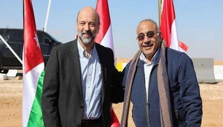 رئيسا وزراء العراق والأردن عادل عبدالمهدي وعمر الرزاز