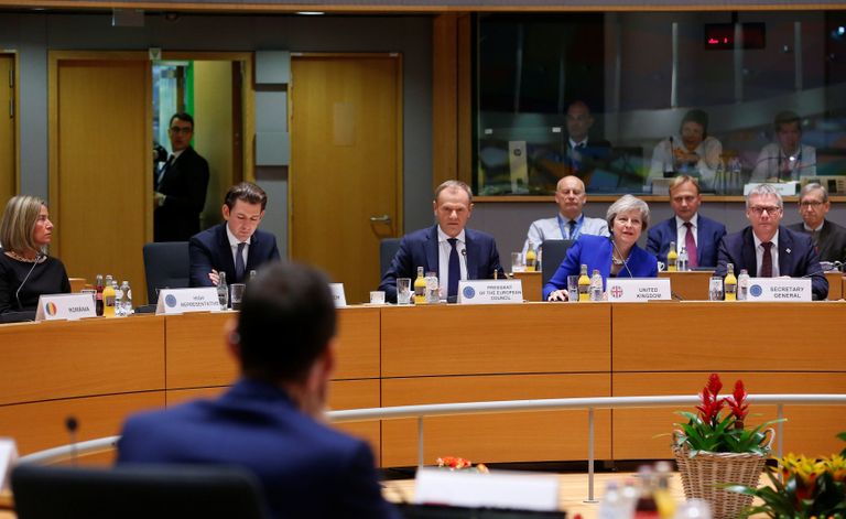 تيريزا ماي أثناء مصادقة قادرة أوروبا على اتفاق خروج بريطانيا من الاتحاد ماي تبدي تصميمها على تنفيذ بريكست في الوقت المحدد