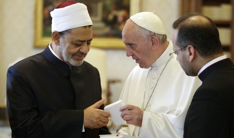 قداسة البابا فرنسيس وفضيلة شيخ الأزهر