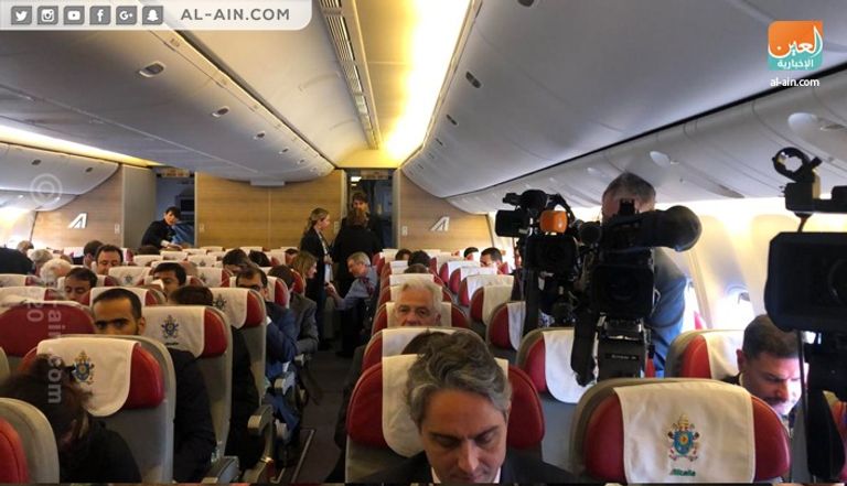 من استعدادات مطار روما لرحلة البابا إلى الإمارات