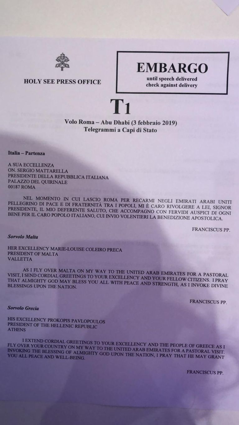 قداسة البابا فرنسيس بابا الكنيسة الكاثوليكية