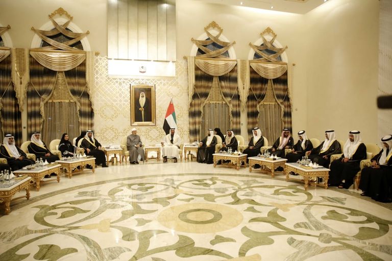 الشيخ محمد بن زايد آل نهيان وشيخ الأزهر الدكتور أحمد الطيب