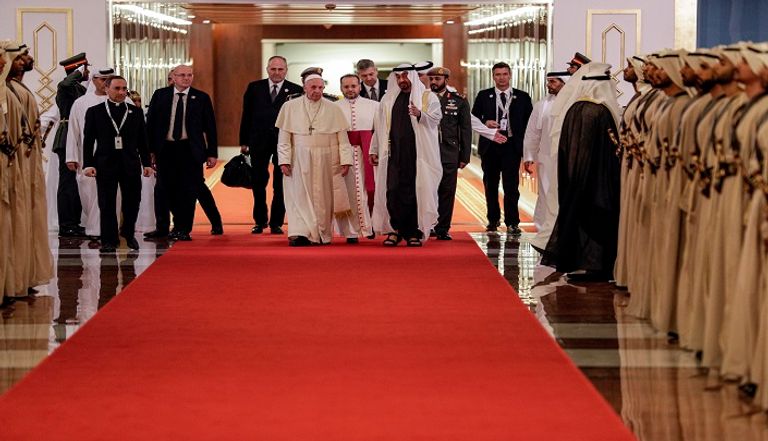 الشيخ محمد بن زايد آل نهيان وقداسة البابا فرنسيس