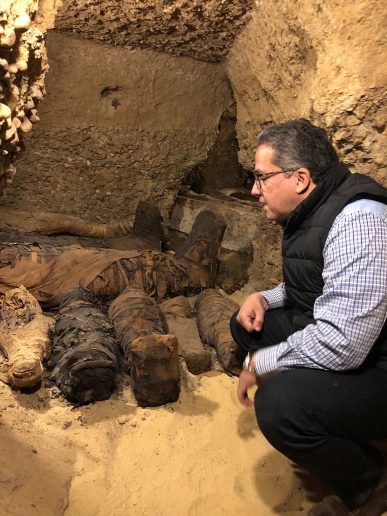 اكتشاف مومياوات جديدة بموقع تونا الجبل بمحافظة المنيا