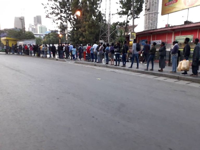 الصفوف علامة مميزة في مدن إثيوبيا