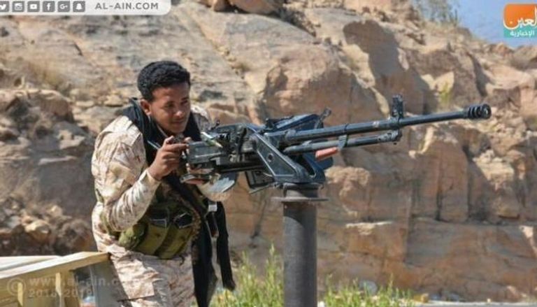 جندي يمني خلال المعارك مع مليشيا الحوثي- أرشيفية