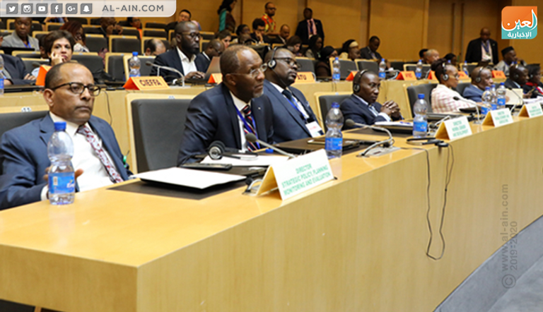 جانب من اجتماع وزراء الخارجية الأفارقة وزراء الخارجية الأفارقة