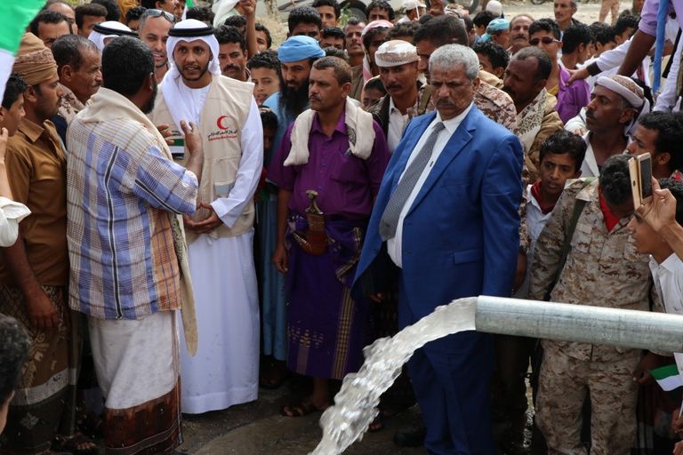 الإمارات تنفذ مشروع مياه مديرية القبيطة في اليمن