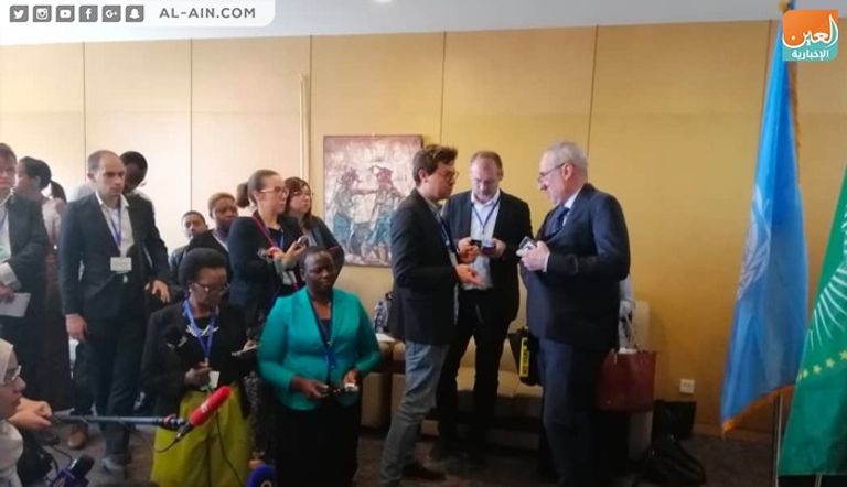 مؤتمر صحفي مشترك بين رئيس مفوضية الاتحاد الأفريقي والأمين العام للأمم المتحدة