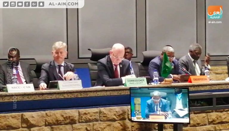 جانب من وقائع اجتماع مجلس السلم والأمن الأفريقي المنعقد بأديس أبابا
