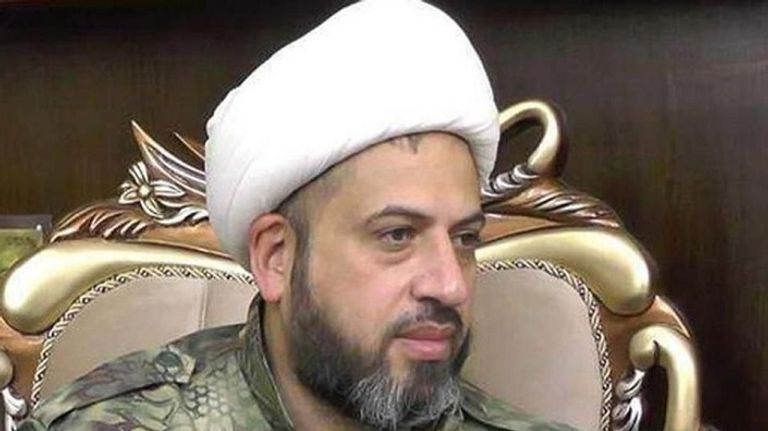 صورة متداولة لأوس الخفاجي عناصر من مليشيات الحشد الشعبي في العراق