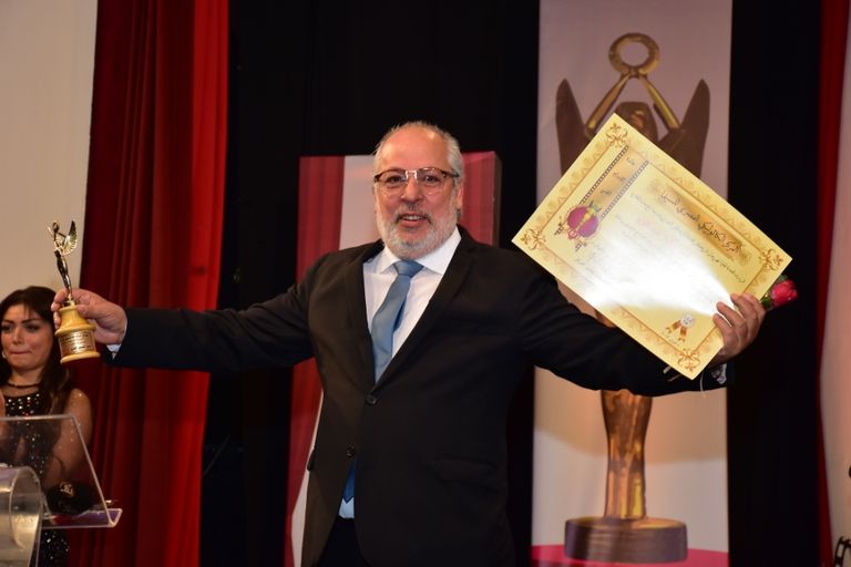 جانب من المكرمين في المهرجان