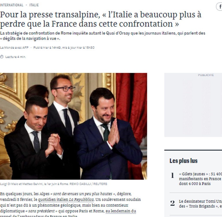 الرئيسان الفرنسي إيمانويل ماكرون والإيطالي سيرجيو ماتاريلا