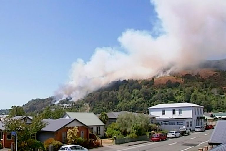  الحرائق المستعرة في غابات منطقة ساوث أيلاند في نيوزيلندا