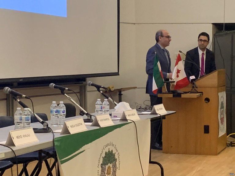 جانب من ندوة المجتمع المدني في إيران والطريق نحو الديمقراطية