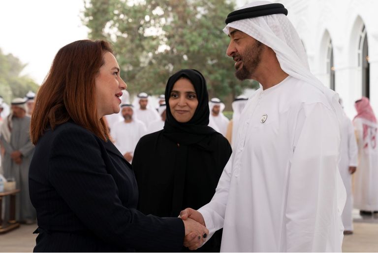 الشيخ محمد بن زايد آل نهيان ورئيسة الجمعية العامة للأمم المتحدة الشيخ محمد بن زايد يستقبل رئيسة الجمعية العامة للأمم المتحدة