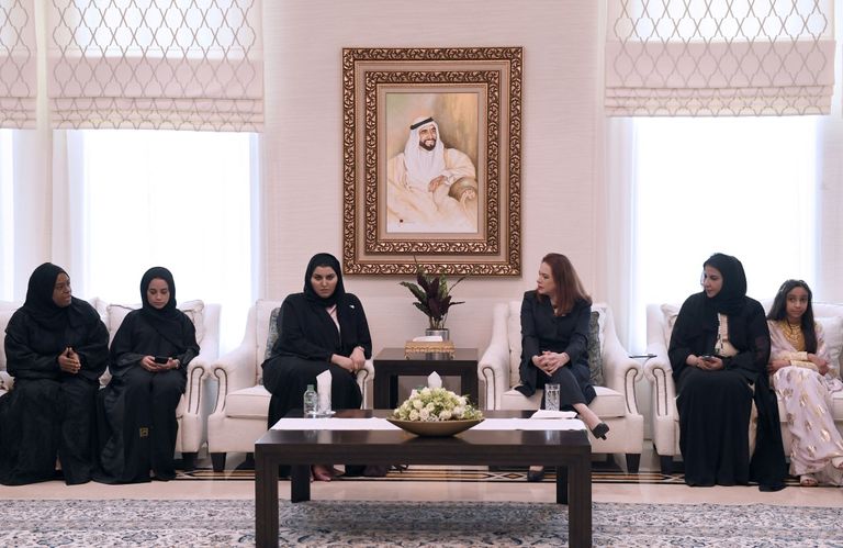 زيارة رئيسة الجمعية العامة للأمم المتحدة لمقر الاتحاد النسائي العام