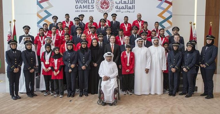 شجرة الغاف تجمع الاتحاد للطيران والأولمبياد الخاص في عام التسامح